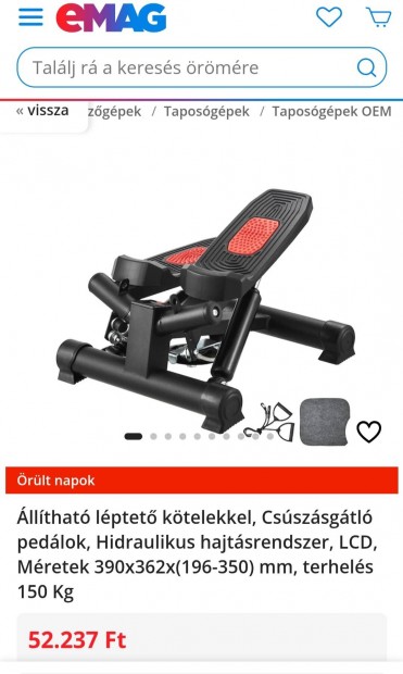 Sportstech stx300 mini stepper, lépcsőző gép