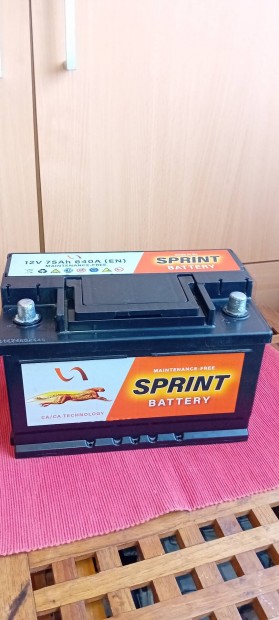 Sprint 12V 75Ah 640A Akkumultor