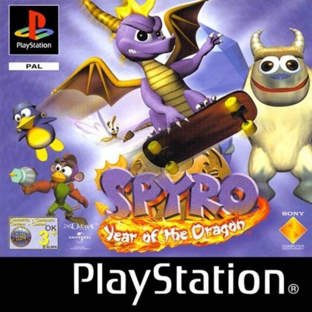 Spyro Year of the Dragon, Mint PS1 jtk