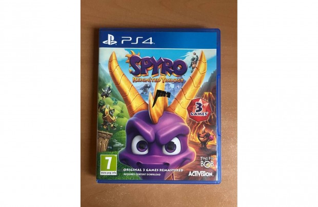 Spyro : Reignited trilogy ps4-re elad!