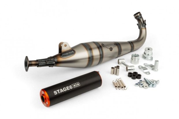 Stage6 StreetRace Peugeot 103 SP kipufog� narancs / fekete hangtomp�t�