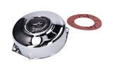 Standard Parts Puch Maxi / X30 gyújtásfedél krómozott / fekete logó