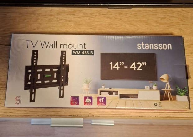 Stansson falikonzol 14"-42" LCD LED (lapos) tv-hez