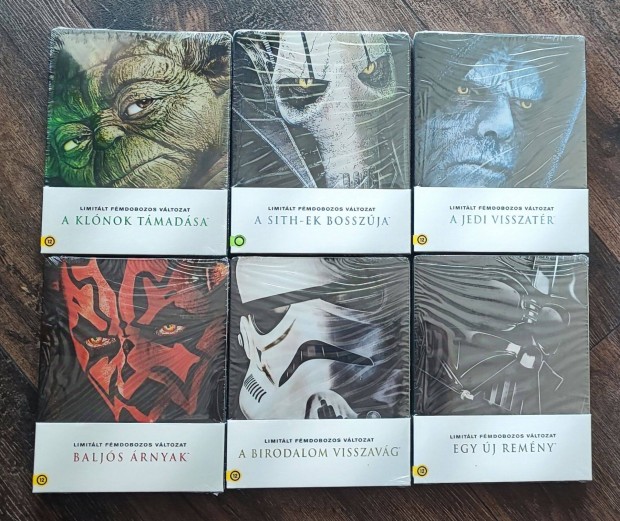 Star Wars 1-6 steelbook bontatlan