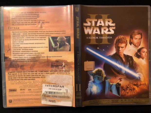 Star Wars A klnok tmadsa (karcmentes, duplalemezes) DVD