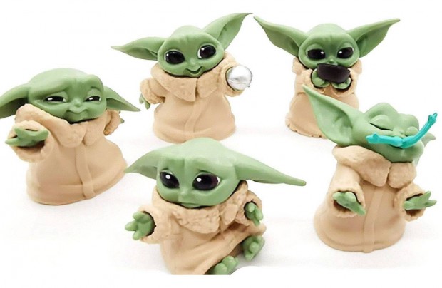 Star Wars Baby Yoda Grogu figura szett 5 db-os