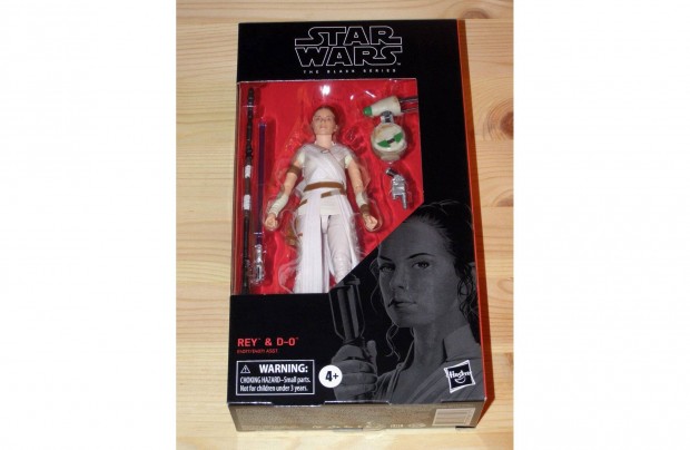 Star Wars Black Series 15 cm (6 inch) Rey Skywalker & D-0 figura