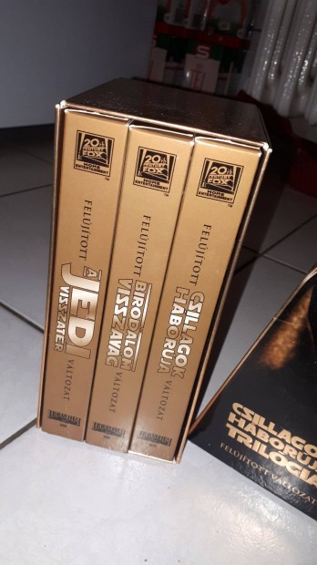 Star Wars Csillagok háborúja trilógia díszdobozos műsoros VHS csomag