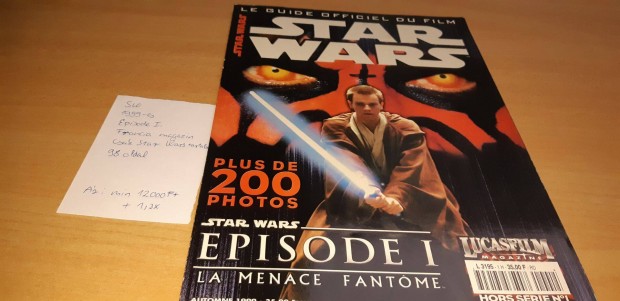 Star Wars Episode I. kiadvny Francia magazin, csak Star Wars tartalom