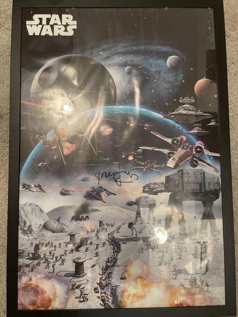 Star Wars Harrison Ford altal dedikalt poster  