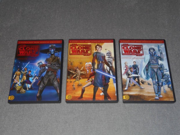 Star Wars Klnok Hborja The Clone Wars Msodik vad 1-2-3. ktet DVD