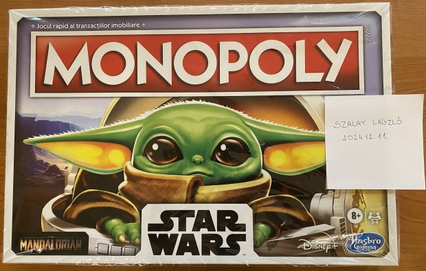 Star Wars Monopoly (Mandalorian, Grogu/Baby Yoda) Romn nyelv