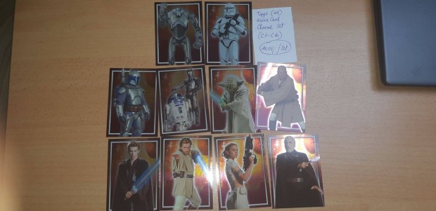 Star Wars Topps Movie Card Chrome Set (C1-C10)