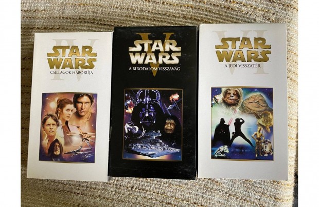 Star Wars Trilgia 3db VHS Kazetta jszer llapotban