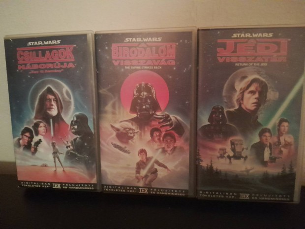 Star Wars VHS  kazetta trilgia 