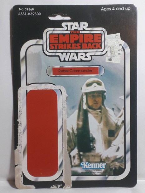 Star Wars Vintage Cardback ESB Rebel Commander 41 Back 1980 Kenner