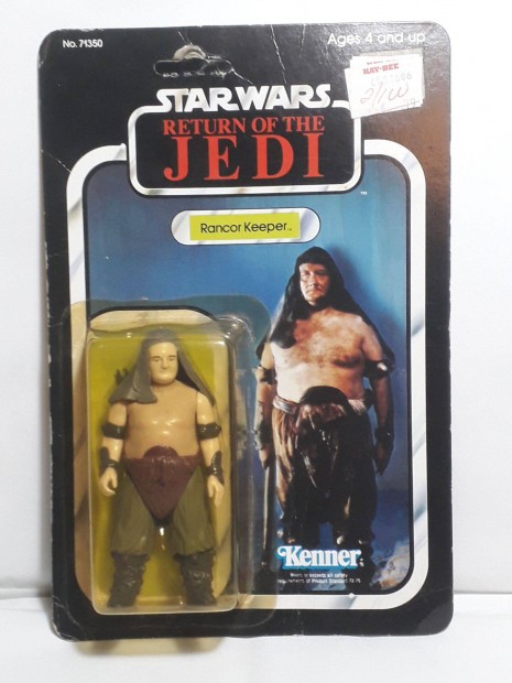 Star Wars Vintage MOC ROTJ Rancor Keeper af(3'75)77 Back A 1983 Kenner