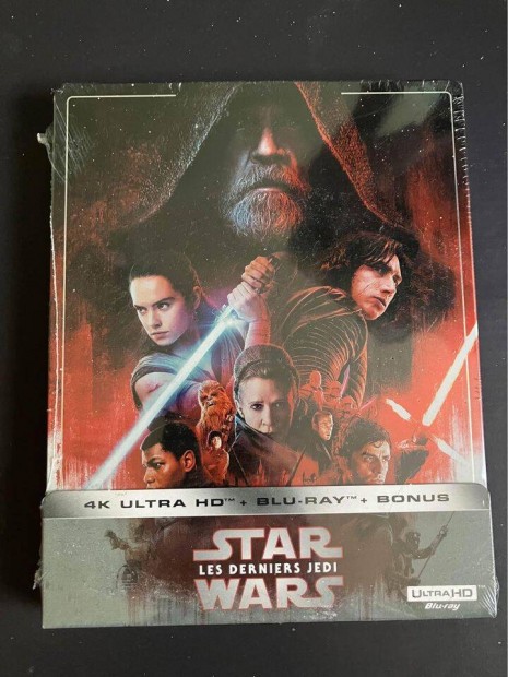 Star Wars - The Last Jedi - 4K Ultrahd Blu-ray Steelbook kiads (2020)