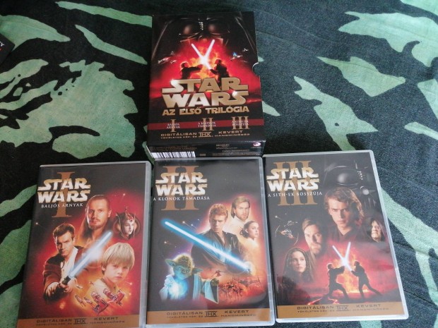 Star Wars az els trilgia dszdoboz 6 dvd magyar felirattal