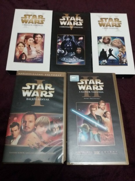 Star Wars eredeti VHS kazetta gyjtemny elad