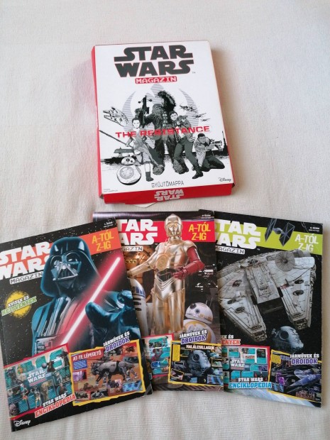Star Wars magazin A-tl Z-ig 1-3 gyjtmappval