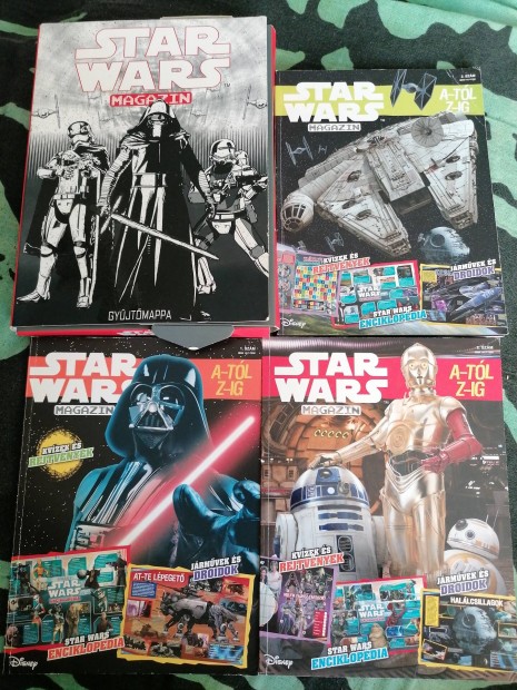 Star Wars magazin A-tl Z-ig 1-3 mappval