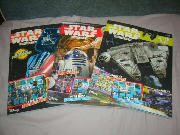 Star Wars magazin A-tl Z-ig 3 db