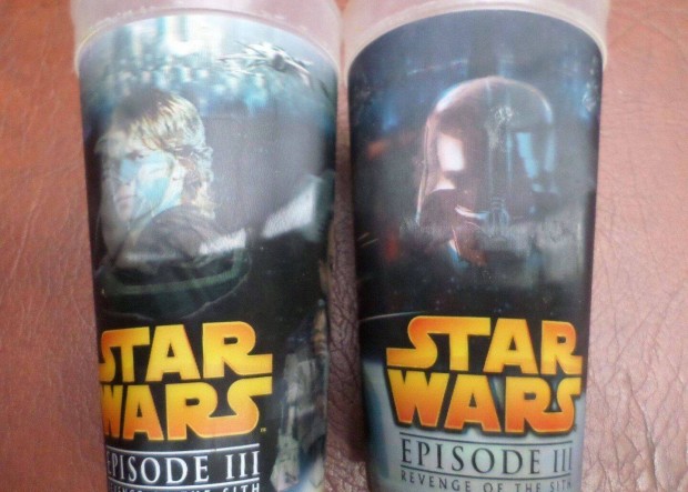 Star Wars pohár 2 db retro 3 D