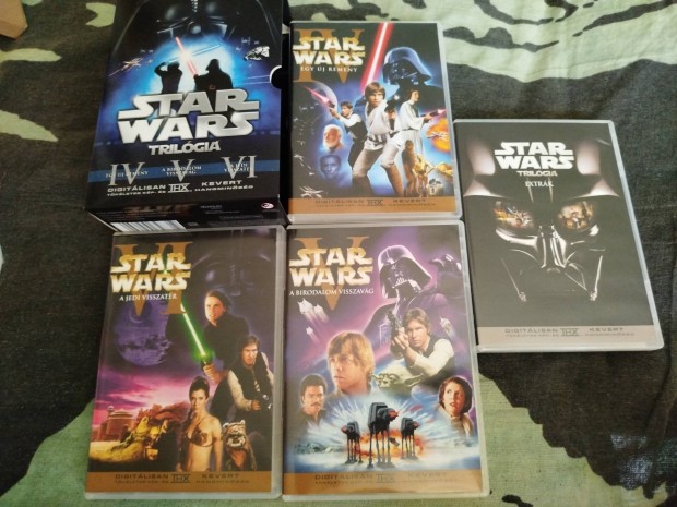 Star Wars trilógia 4-6 rész 4 dvd angol hang magyar felirattal