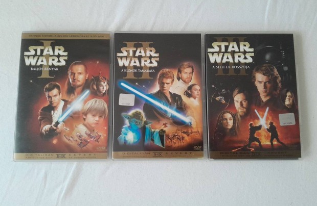 Star wars 1-2-3 dupla DVD magyar kiads