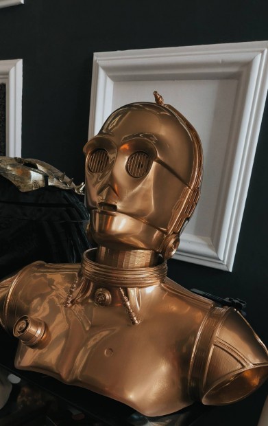 Star wars C3po letnagysg mellszobor elad.