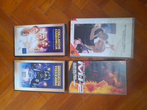 Star wars, mission impossible, tncolnk veled vhs kazettk