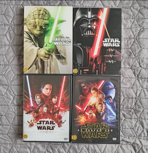 Star wars filmek DVD-n 