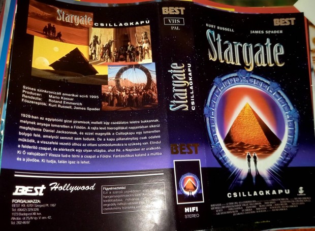 Stargate -Csillagkapu - sci- fi vhs - Kurt Russel