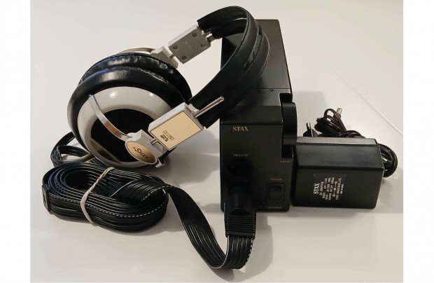 Stax SR-5 Gold Pro elektrosztatikus fejhallgat SRD-X Pro erstvel