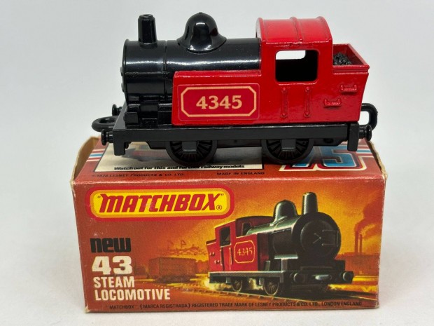 Steam Locomotive angol Matchbox + eredeti doboz