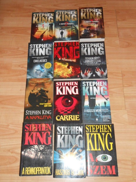 Stephen King Knyvcsomag (12 db,Ritkasgokkal)