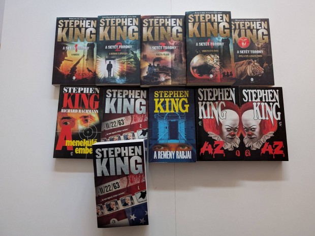 Stephen King, 11 vlogatott ktet, 20 ezer Ft fox-szal egytt