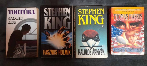 Stephen King, Dean R. Koontz, Thomas Harris stb knyvek