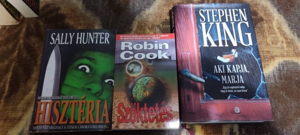 Stephen King , Robin Cook ,Sally Hunter, knyvek 