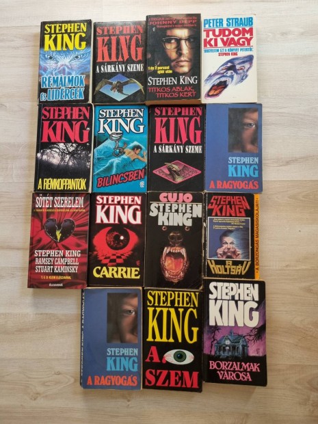 Stephen King konyvek.