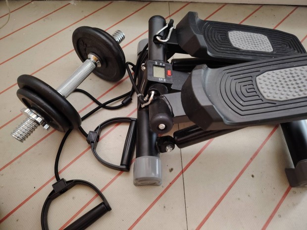 Stepper (lépcsőzőgép), és 10 kg-os súlyzó