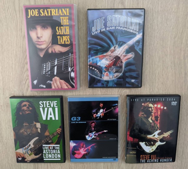 Steve Vai, Joe Satriani DVD VHS