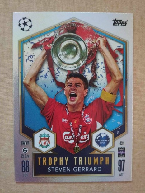 Steven Gerrard (Liverpool) Trophy Triumph BL 2024/25 focis krtya