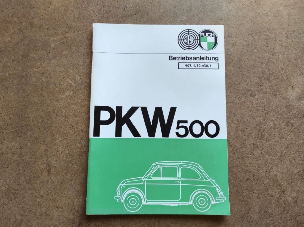 Steyr Puch 500 kezelési útmutató