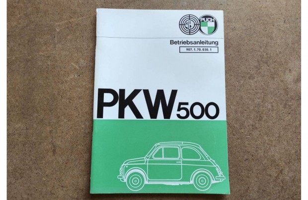 Steyr - Puch 500 kezelsi karbantartsi utasts