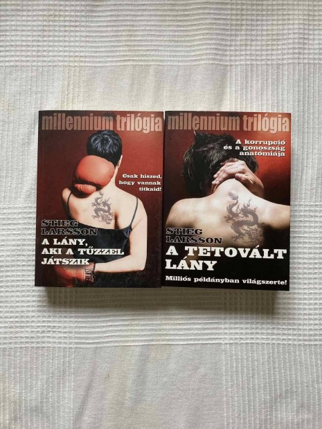 Stieg Larsson- Millenium trilgia elso 2 ktet