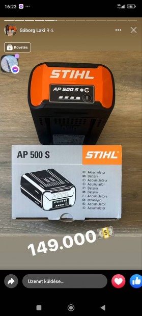 Stihl akkumultor AP 500-S  j 