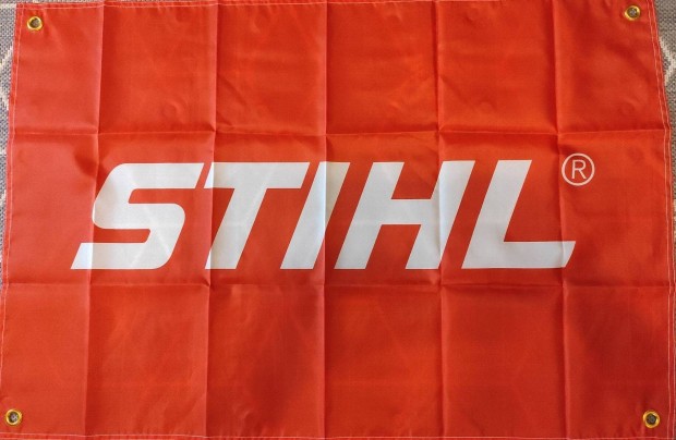 Stihl felirat dekorci, zszl