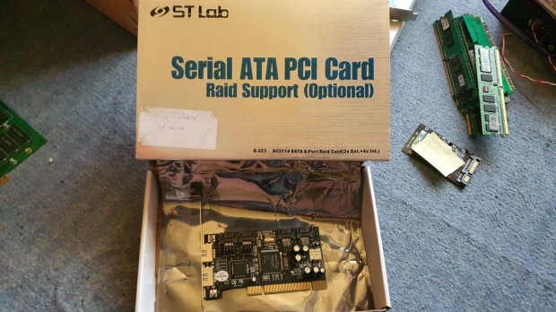 Stlab SATA PCI krtya (RAID) 6 SATA